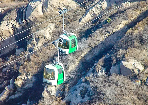 Badaling on normal days and on big holiday