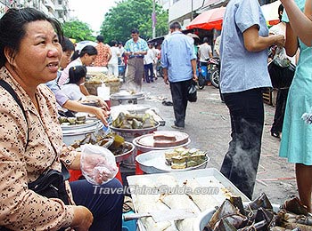 Zongzi Sold at Local Market
