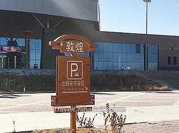 Taxi Stand in Dunhuang Airport