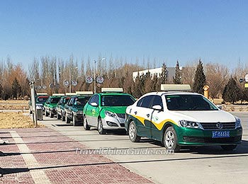 Taxis in Dunhuang