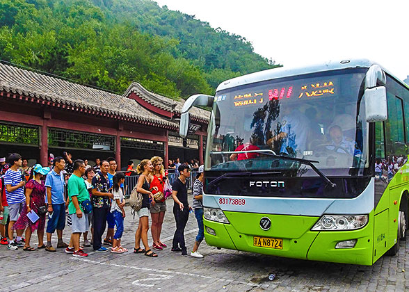 Bus 877 from Badaling to Deshengmen