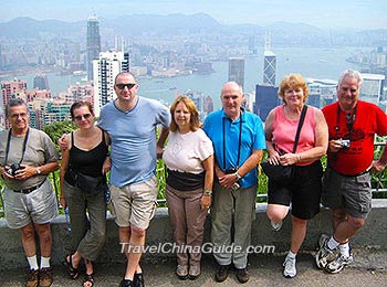 Our Guests at Victoria Peak, Hong Kong