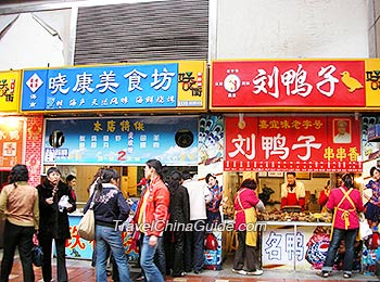 Food Stall in Jiefangbei CBD