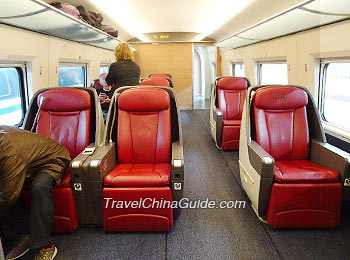 Business Class of China High Speed Train