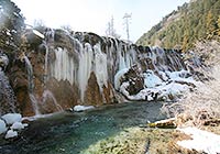 Ice Waterfall in Jiuzhai Valley