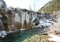 Ice Waterfall in Jiuzhai Valley