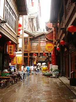 Cultural Street of Hongya Cave