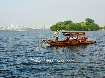 Ship over West Lake