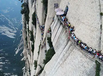 Changkong Plank Road on Mt. Huashan