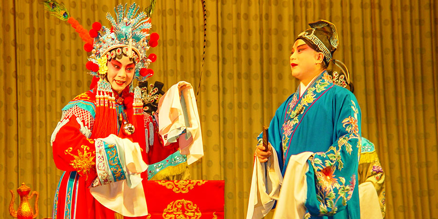 Enjoying the Peking Opera