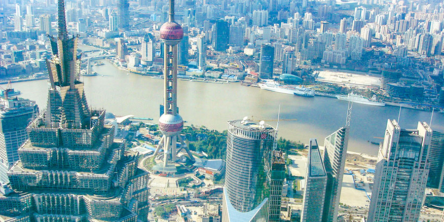 Overlooking the City from Shanghai Tower
