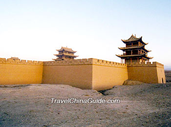Jiayuguan along Silk Road
