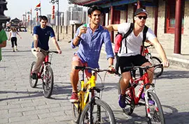 Cycling on Xi'an City Wall