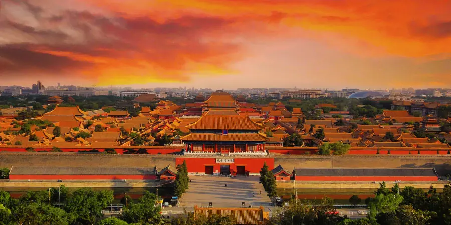 Beijing Forbidden City in Dusk