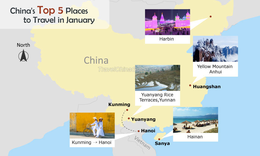 China’s Top 5 Places to Travel in January