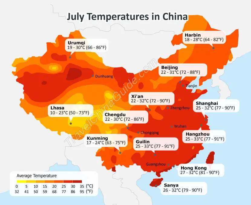 Where is the hottest city in China?