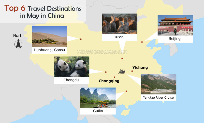 Top 6 Travel Destinations in May in China
