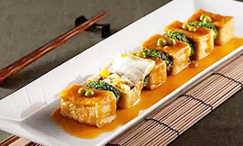 Steamed Stuffed Tofu