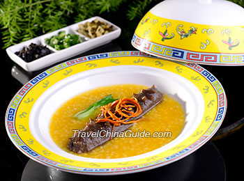 Millet Congee with Liaoning Sea Cucumber