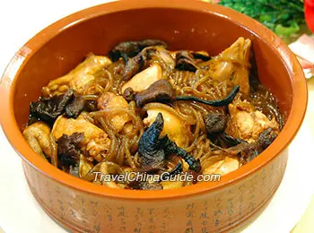 Stewed Chicken with Mushroom