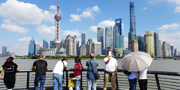 The Bund of Shanghai in Summer