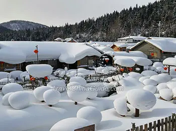 China Snow Town