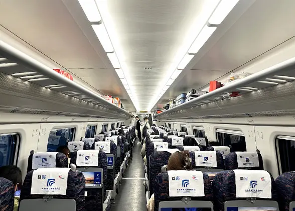 Second Class Seat on Beijing - Hohhot Bullet Train