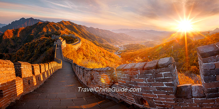 Badaling Great Wall in Autumn