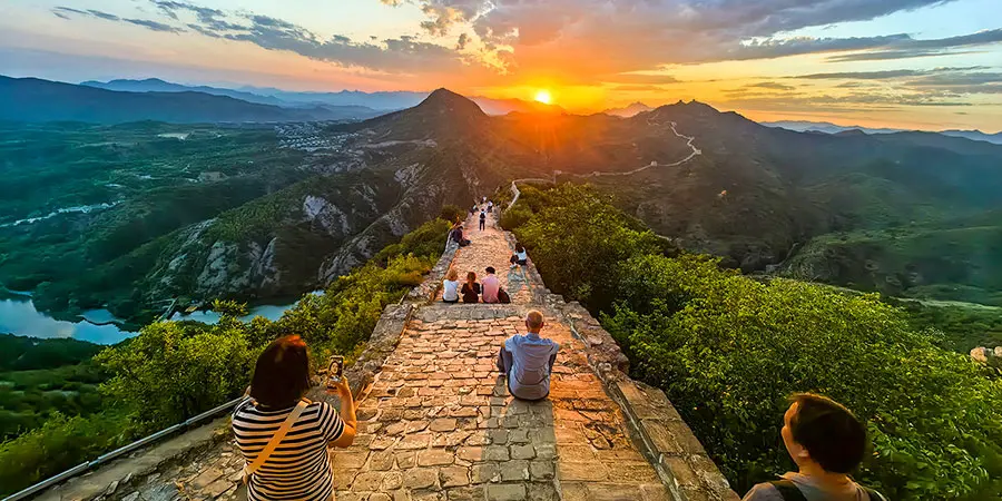 Sunrise at the Simatai Great Wall