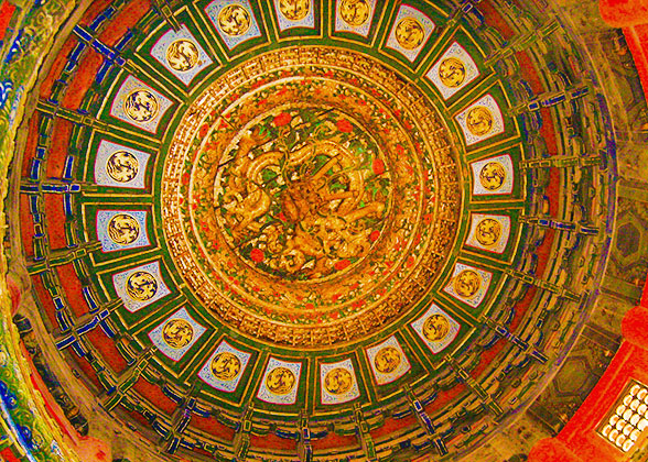 Special Caisson Ceiling Designs in Forbidden City