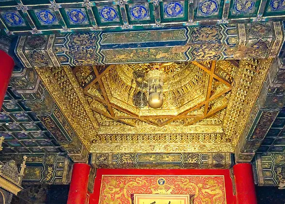 Special Caisson Ceiling Designs in Forbidden City