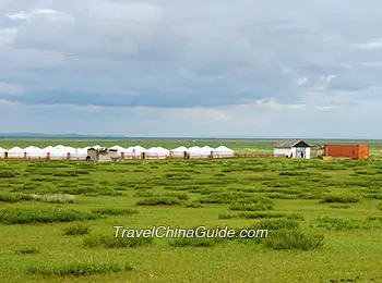 White Ger Scattered in Orkhon Valley