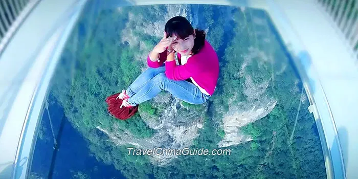 Glass Bridge in Zhangjiajie Grand Canyon