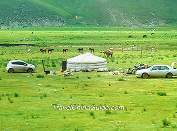 Camping in Mongolia, Orkhon Valley