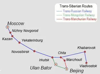 Trans-Siberian Railway: Stops, Branches, Trans-Mongolia Trains