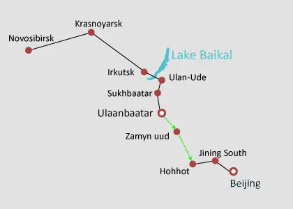 Ulaanbaatar-Hohhot Train Route