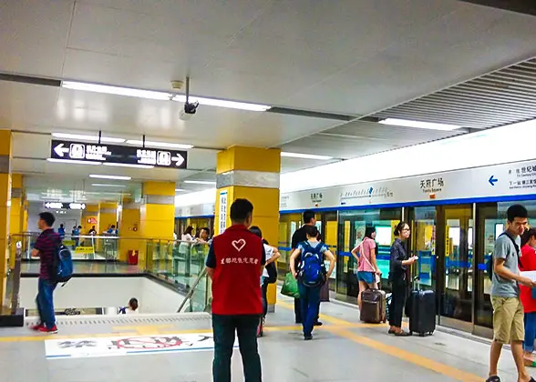 inside the station