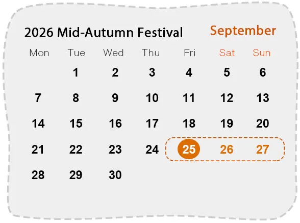 2026 Mid-Autumn Festival Date