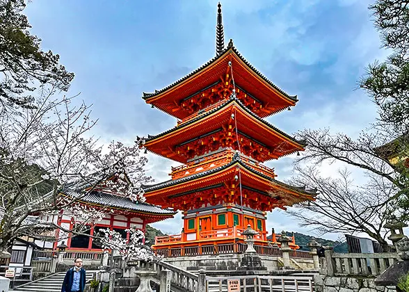 Kiyomizu-dera Temple in Early Spring