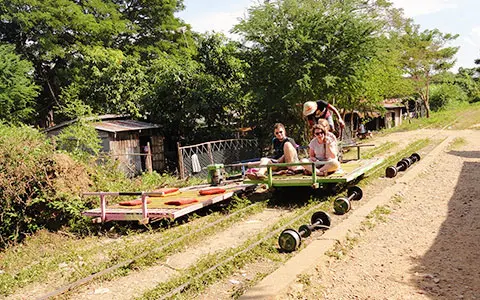 Bamboo Train in Battambang