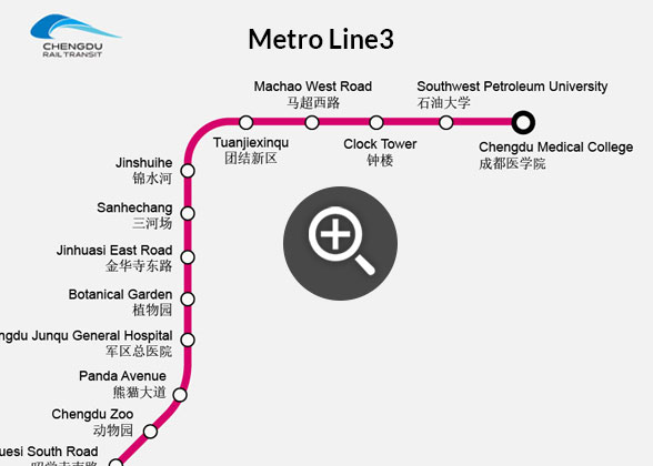 Chengdu Metro Line 3 Map
