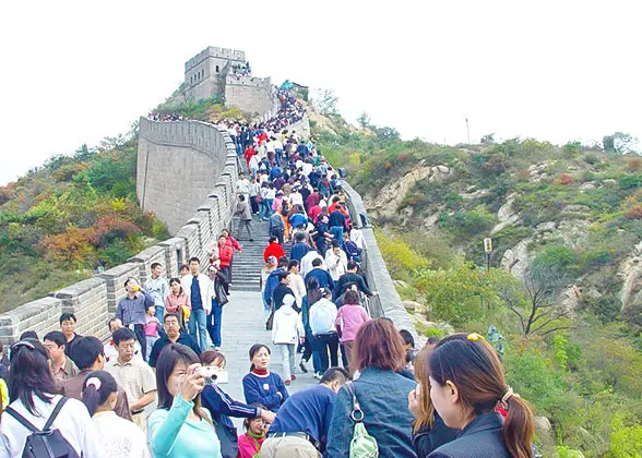 Badaling during Holidays