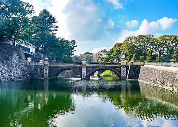 Nijubashi Bridge, Tokyo Summer