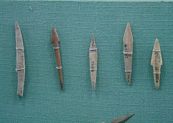 Stone Arrowheads in Banpo Museum