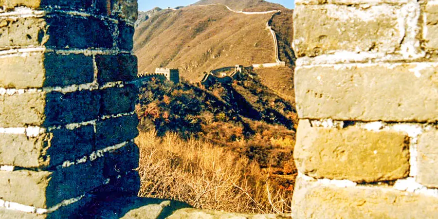 Brick wall of the Badaling Great Wall