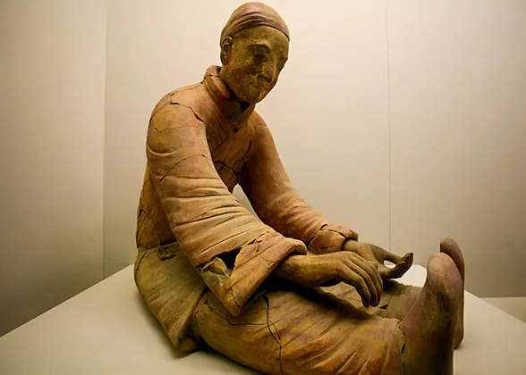 Sitting Terracotta Figure
