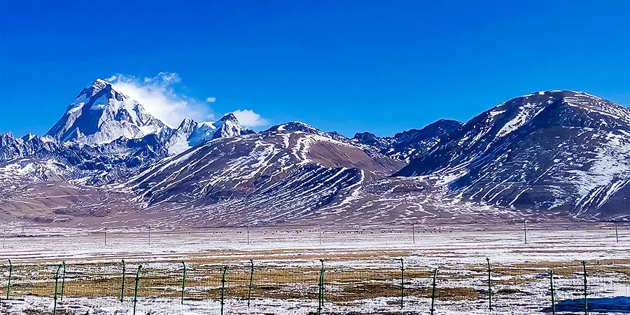After-Snow View of the Pamir Plateau