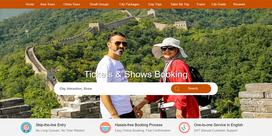 Attraction & Show Ticket Booking Service of TravelChinaGui