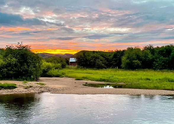 Beautiful Sunset View in Hohhot