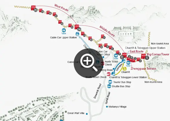 Mutianyu Map 
